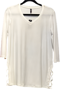 By JJ V-Neck 3/4 Sleeve Top-IT-146