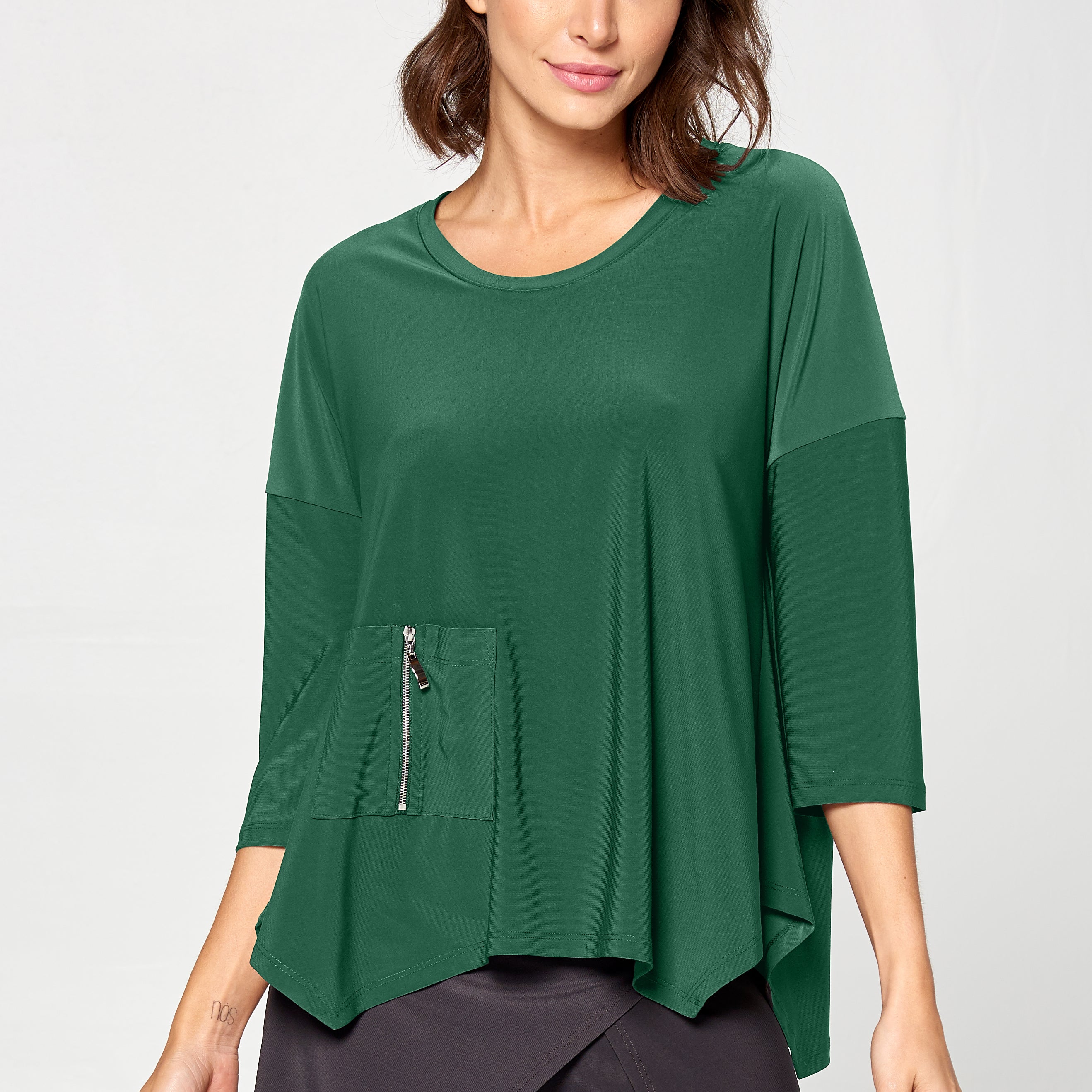 By JJ Zipper Pocket Tunic-IT-102