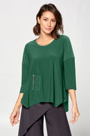 By JJ Zipper Pocket Tunic-IT-102