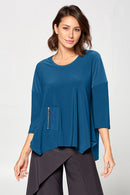 By JJ Zipper Pocket Tunic-IT-102C