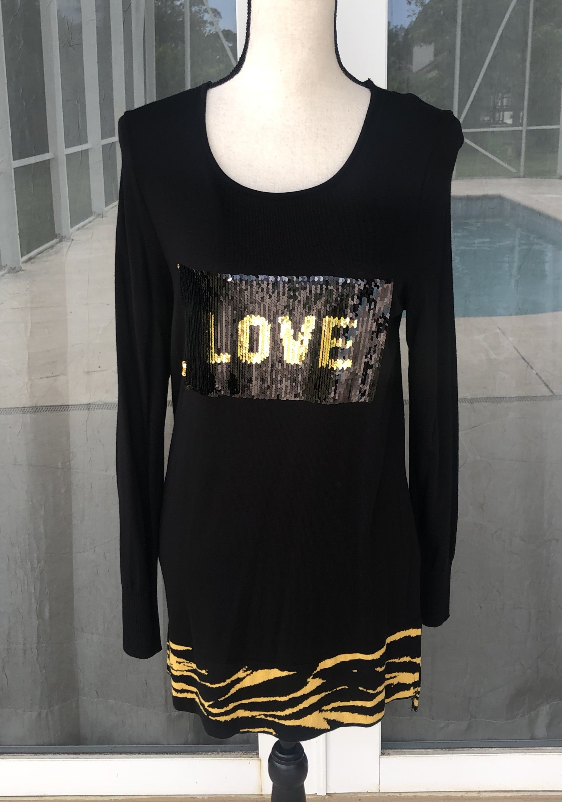 Jane and John Reversible Sequin Top-J-464