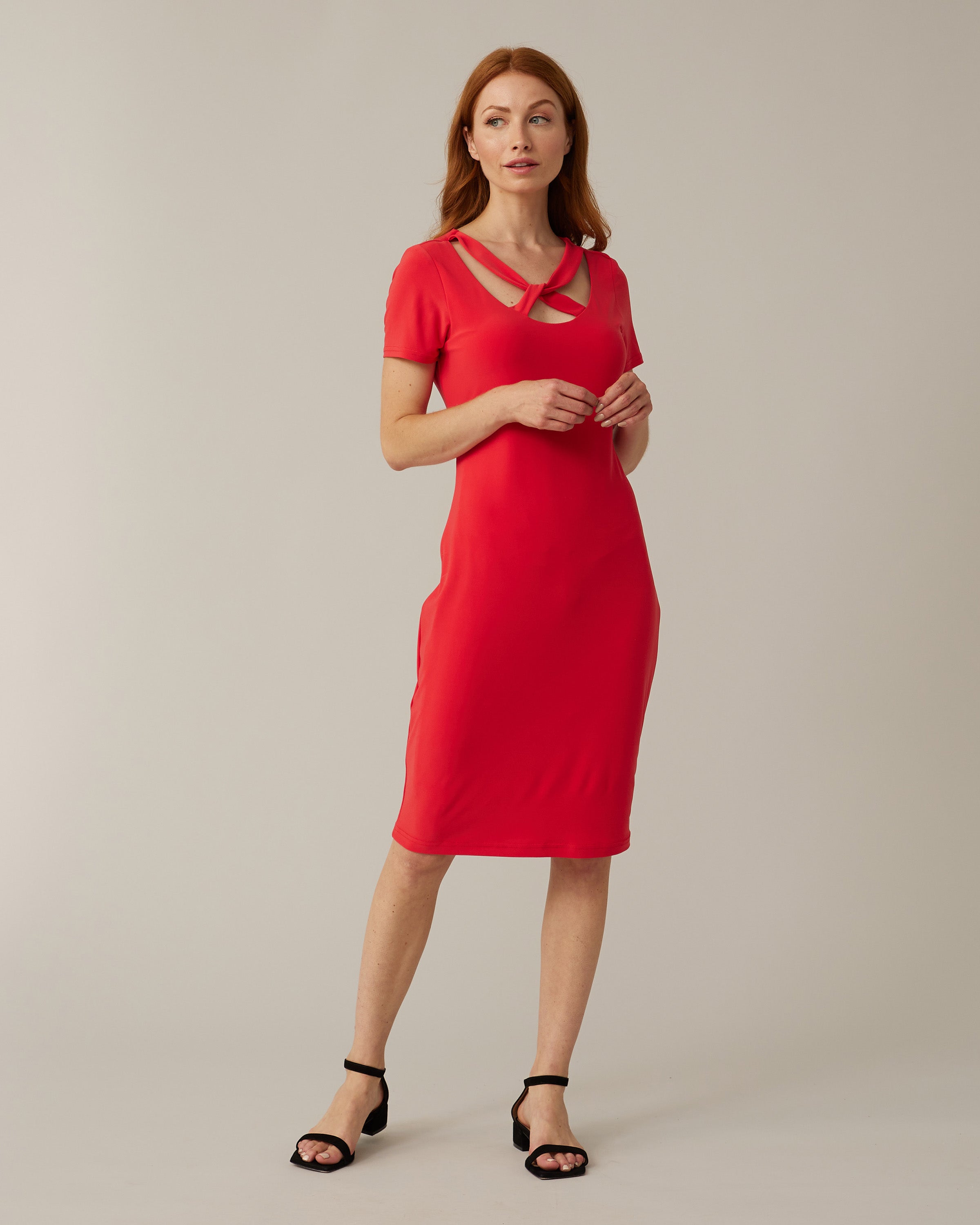 Joseph Ribkoff Cut-out Neckline Dress Style-221350