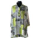 Moonlight Multi Print Half Button Tunic-3071