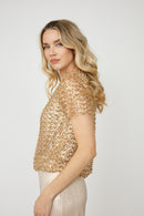 Frank Lyman Top with Embellishments Style 258728U