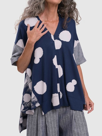 Alembika Trapeze Polka Dot Tunic-ST439N