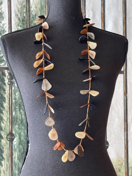 Tagua Handmade Slice Necklace-SC410-CH-COMBO