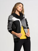 By JJ Mock Neck Zip Up Tunic-SS-117