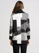 By JJ Mock Neck Zip Up Tunic-SS-117