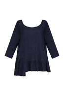 Alembika Crinkled Ruffled Bottom Tunic-ST363N