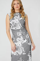 Frank Lyman Midi Bodycon Floral Dress-251100