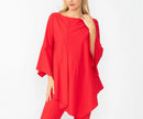 IC Collection Ruffle Sleeve Asymmetrical Top-IC-4723T