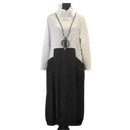 Moonlight Two Pocket Bubble Texture Dress-3604-WHT