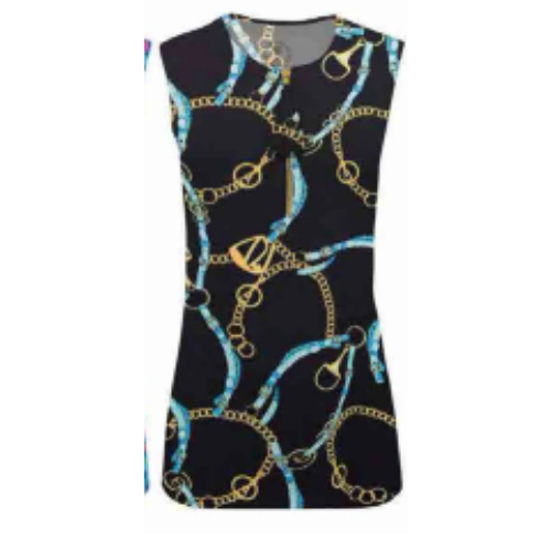 Banana Boat 1/4 Zip Sleeveless Chain Link Polo-BB278-D4