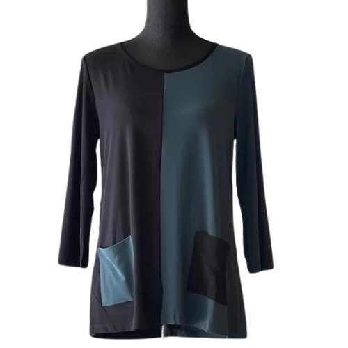 By JJ Split Color Tunic-IT-255