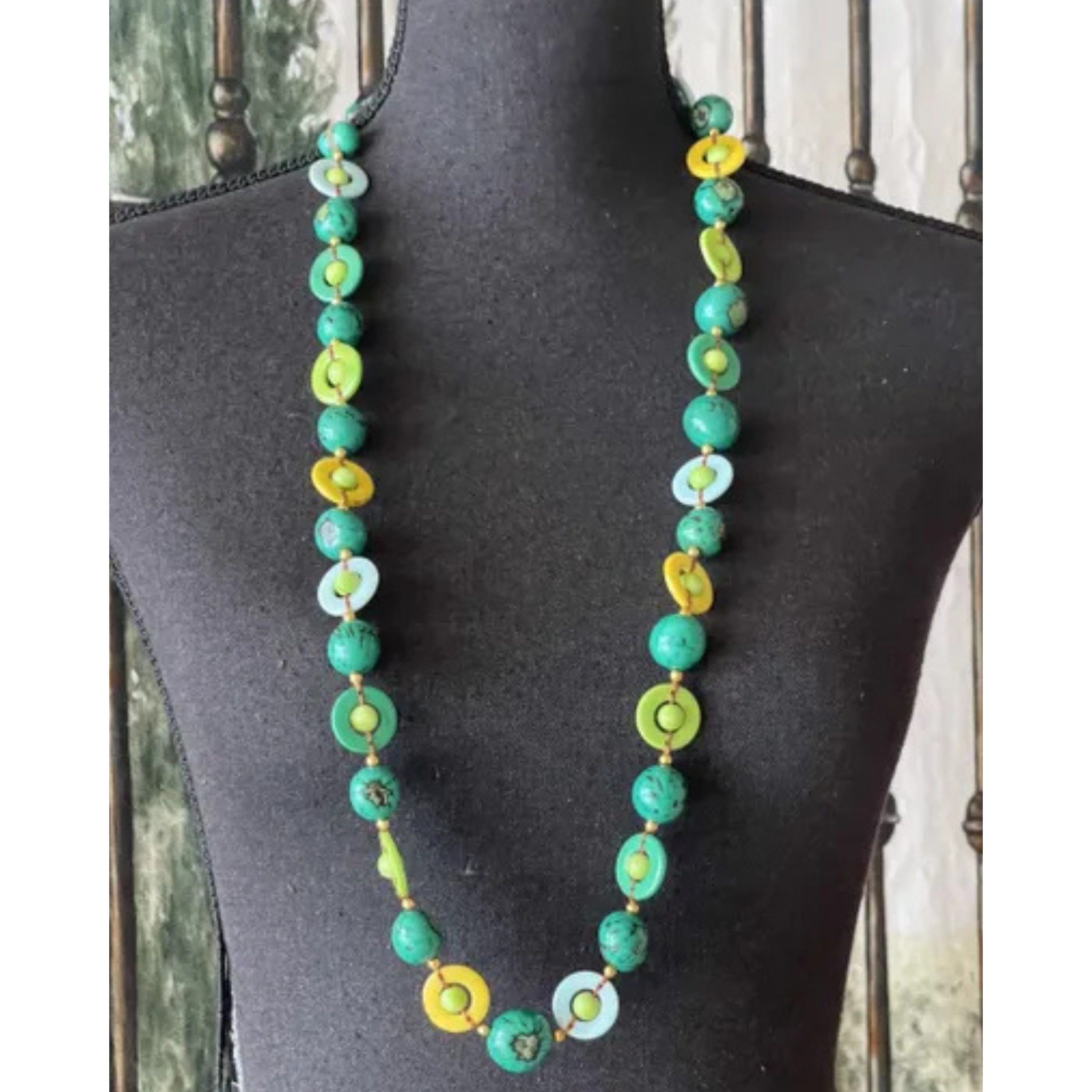 Tagua Handmade Frida Necklace-LC1500-ES