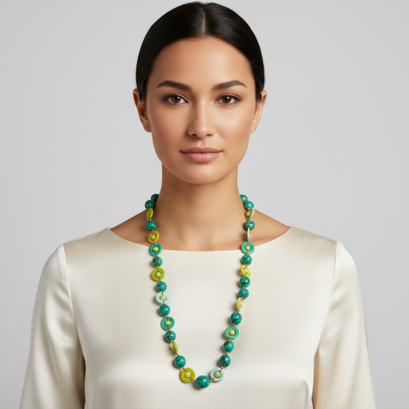 Tagua Handmade Frida Necklace-LC1500-ES