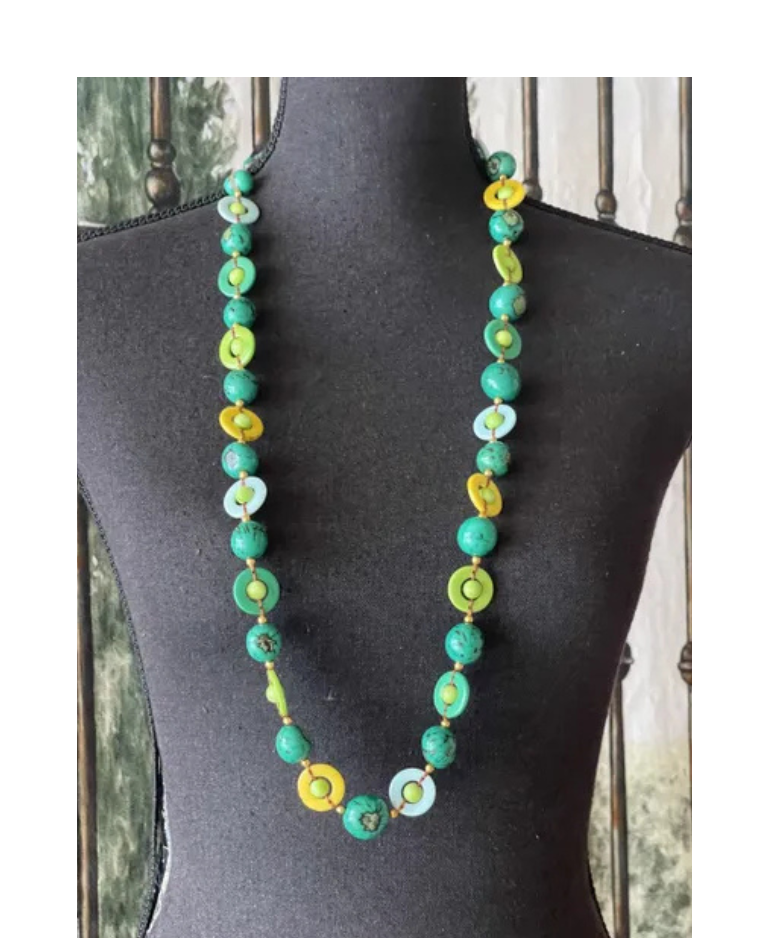 Tagua Handmade Frida Necklace-LC1500-ES