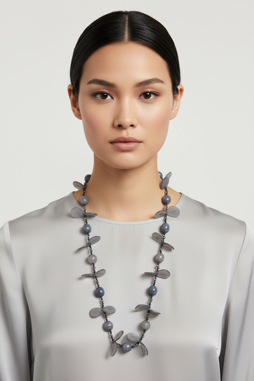 Tagua Handmade Alessandra Necklace-LC284-CO-ON