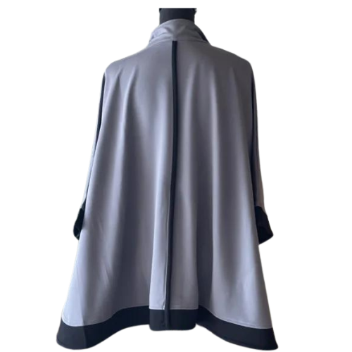 By JJ Two Pocket Zipped Poncho Jacket-PT-123