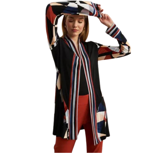 Vecceli Italy Collection Mixed Brick Pattern Jacket-MT1650