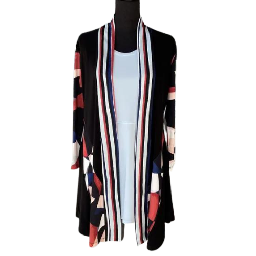 Vecceli Italy Collection Mixed Brick Pattern Jacket-MT1650