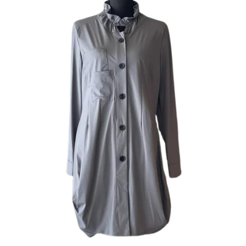 By JJ Wire Neck Stacked Pocket Jacket-PR-204-DUP