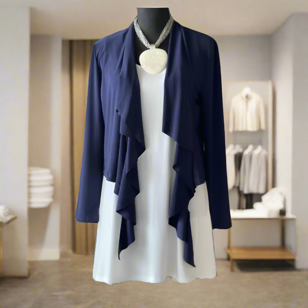 By JJ Draped Long Sleeve Cardigan-IT-139