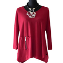 By JJ Zipper Pocket Tunic-IT-102