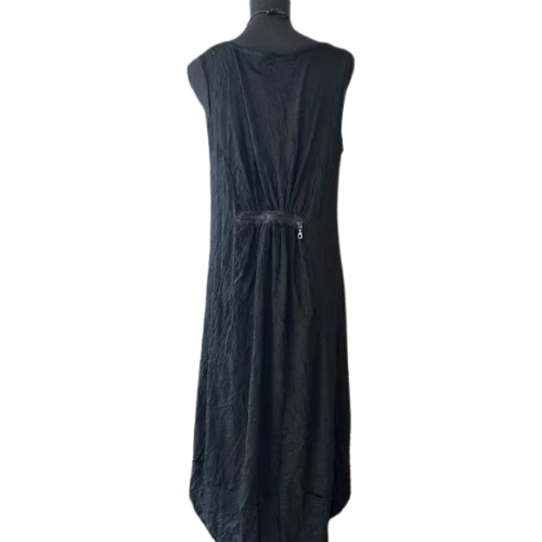 Kozan Black Crinkle Claire Dress-CV-1257-BLKCRNK