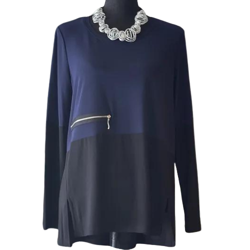 By JJ Color Block Tunic-IT-195