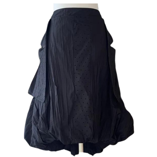 Kozan Black Vertical Adriana Skirt-IL-3349-BLKVRTCL
