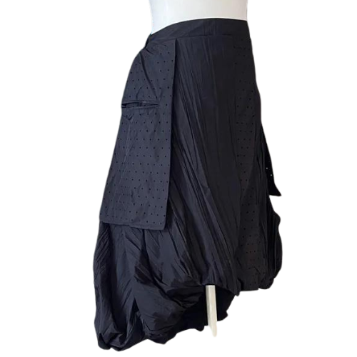 Kozan Black Vertical Adriana Skirt-IL-3349-BLKVRTCL