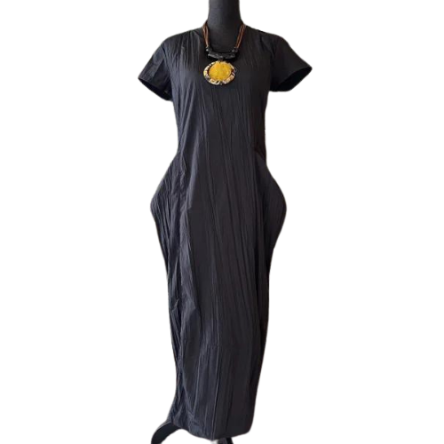 Kozan Black Vertical Otto Dress-IL-1380-BLKVRTCL