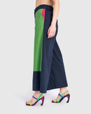 Alembika Cabana Wide Leg Pants, Navy Multi-SP710M