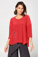 By JJ Zipper Pocket Tunic-IT-102