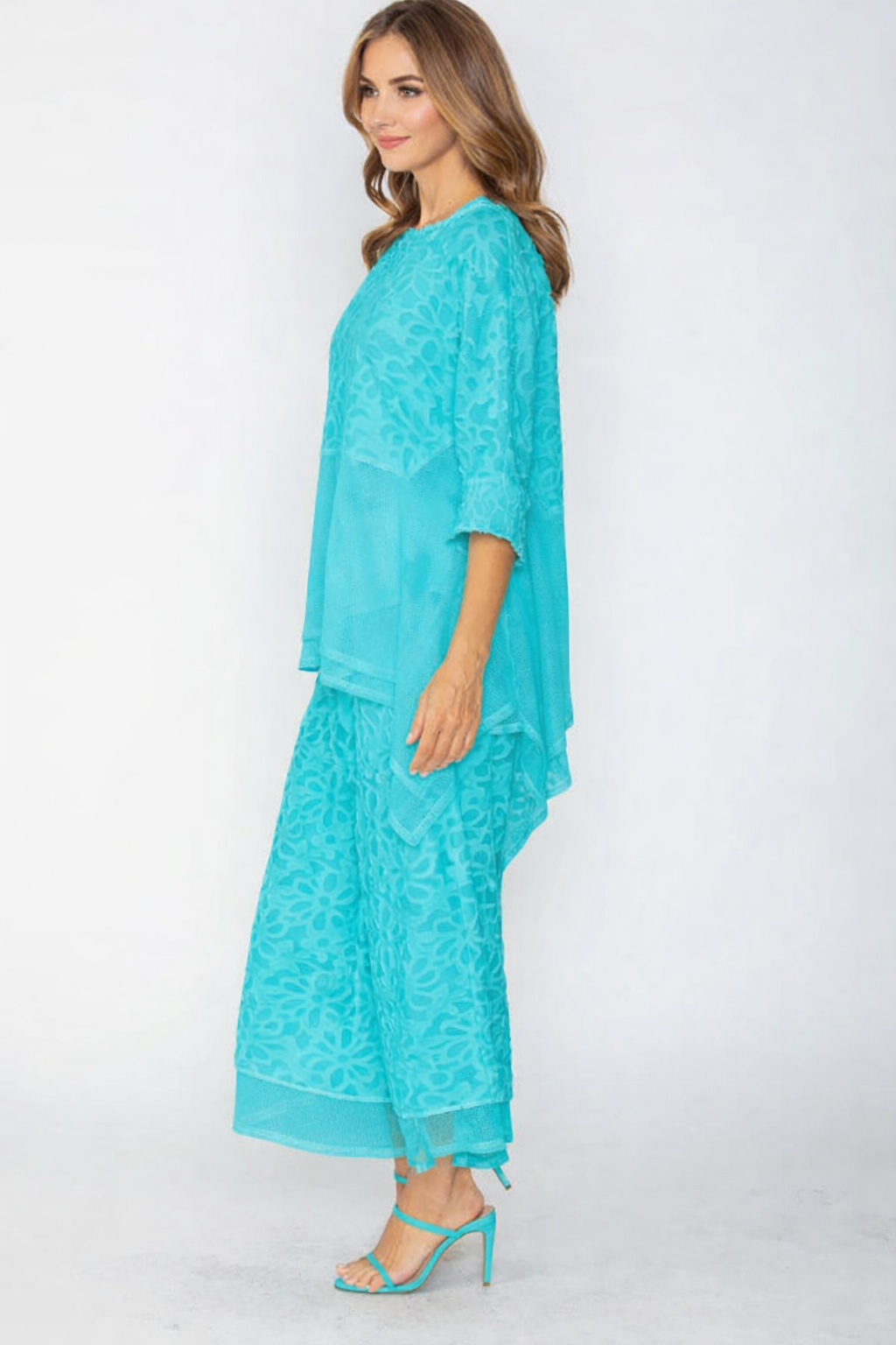 IC Collection Mesh Hem Tunic-7798T