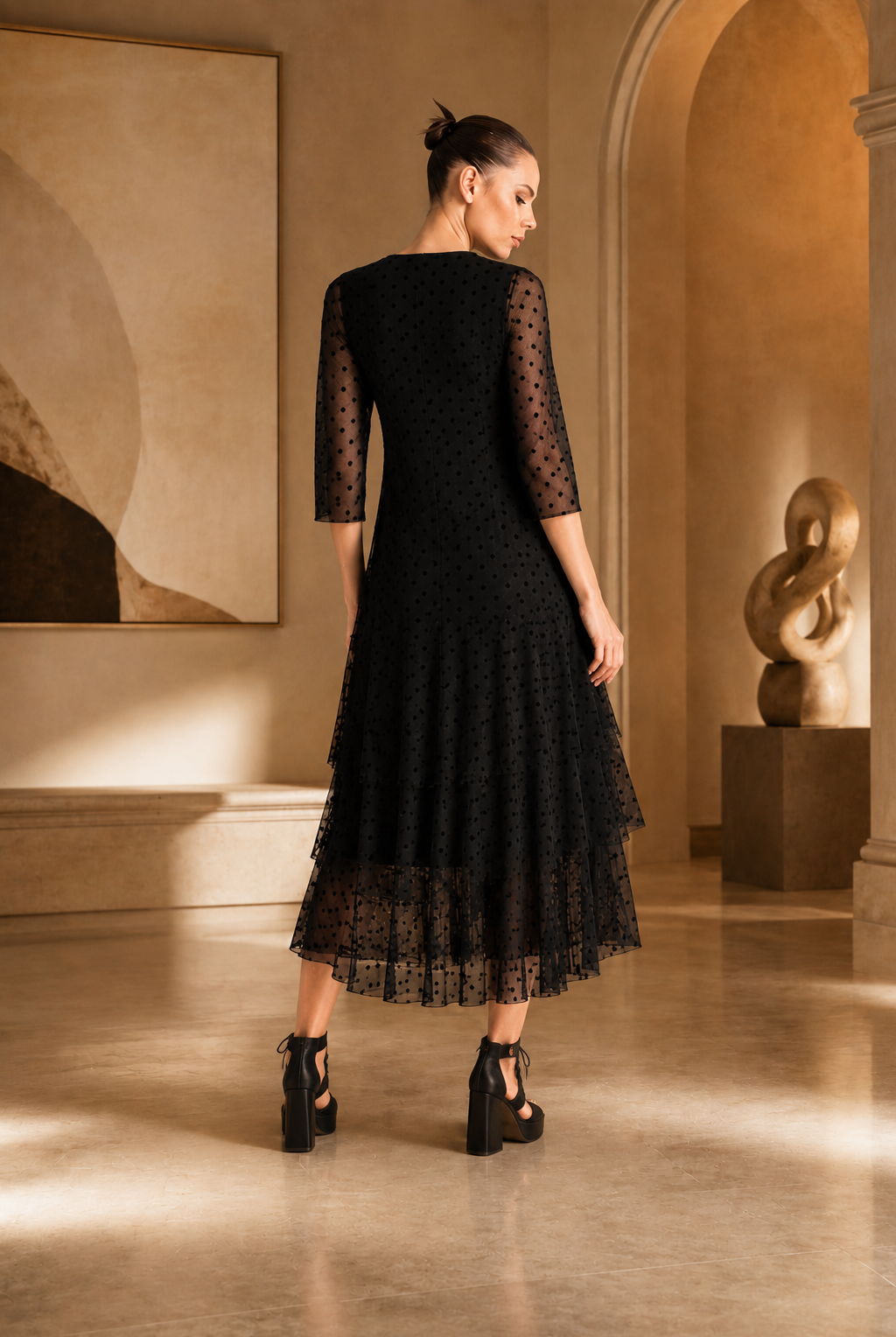 Kozan Marianna Dress SH-1350-FLOCK, view 4