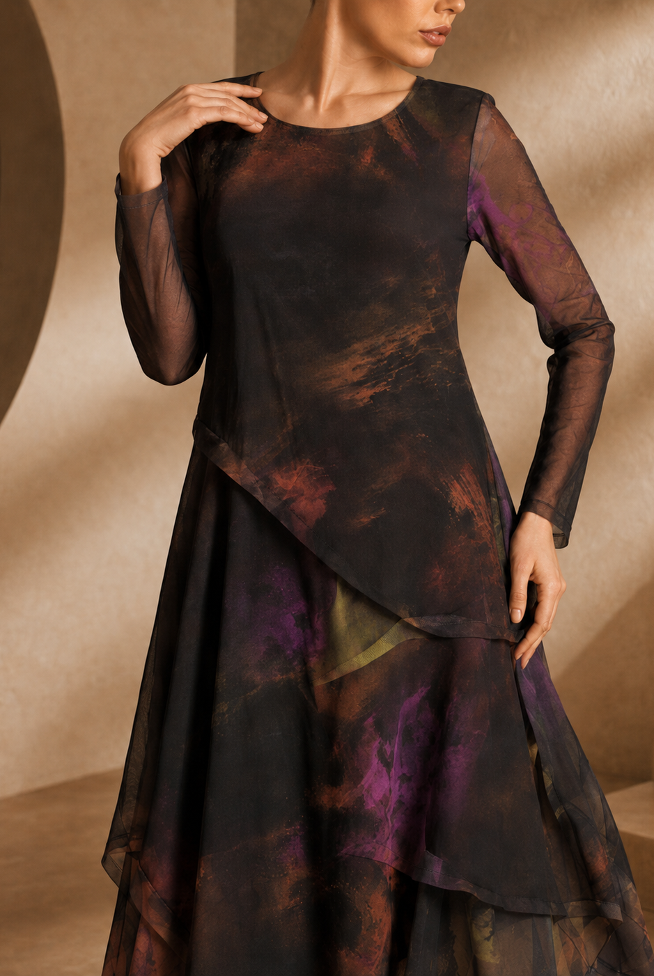 Kozan Monopoly Dress- SH-1858-LODEN, view 4