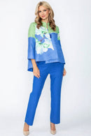 IC Collection One Button Floral Jacket-7887J