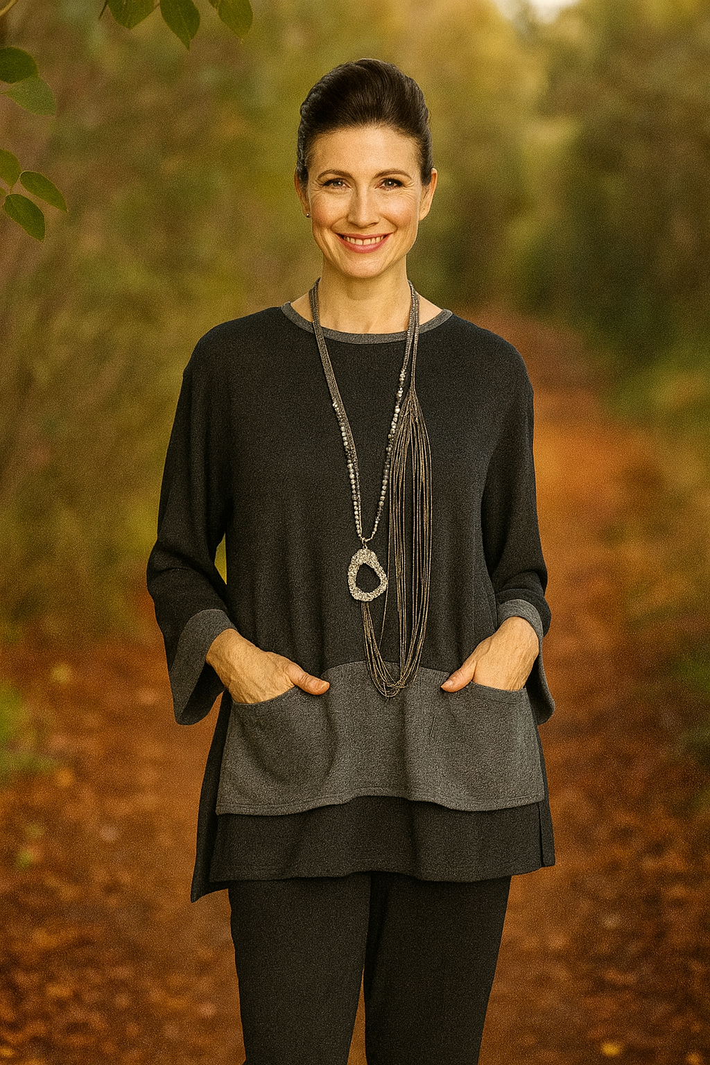 IC Collection Soft Knit Tunic Top IC-8437T