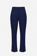 Joseph Ribkoff Silky Knit Crop Pull-On Pants With Gold Buttons - 261254