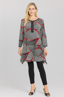 IC Collection Zipper Print Tunic-IC-2322T