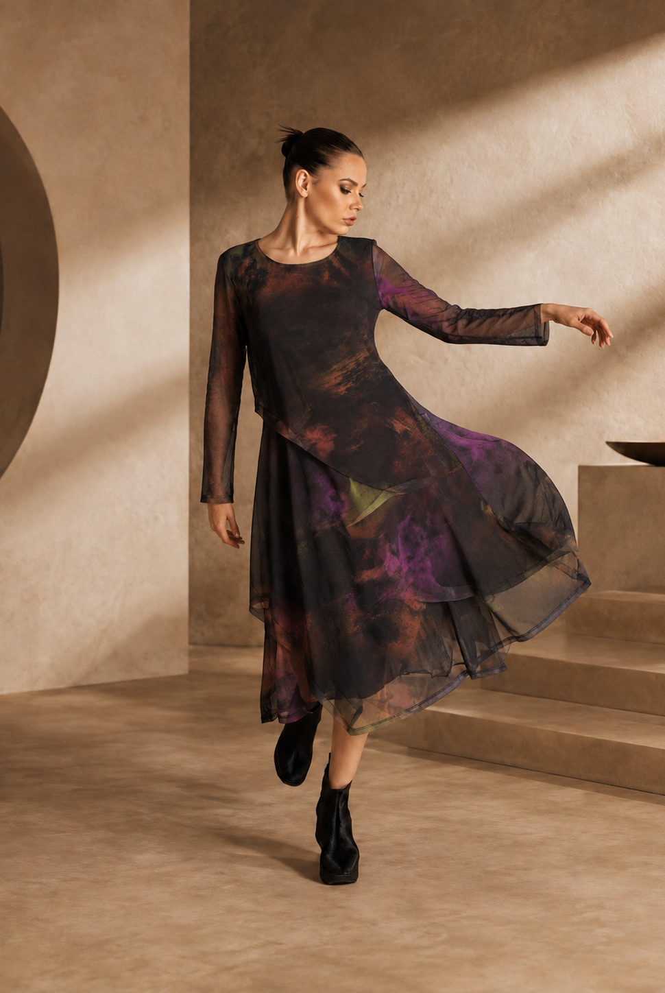 Kozan Monopoly Dress- SH-1858-LODEN, view 6