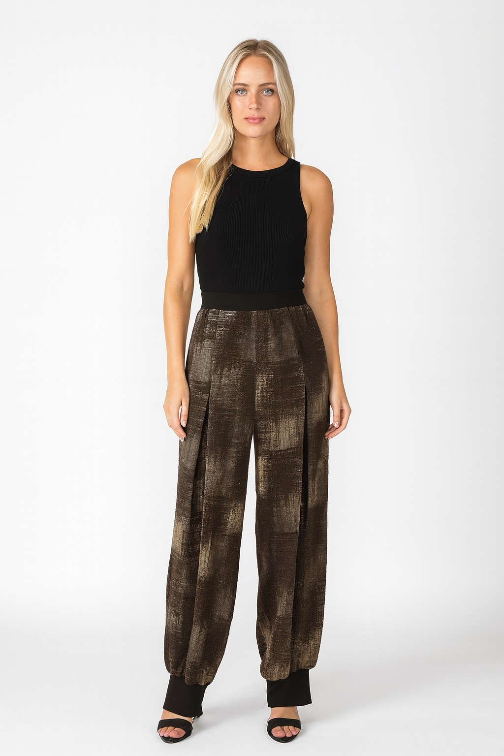 Glitzy Metallic Fun & Edgy Pant-IC-3285P