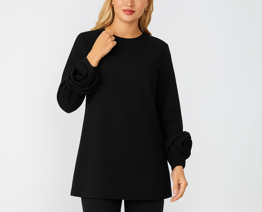 IC Collection Floral Sleeve Tunic-IC-6698T