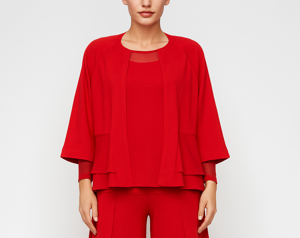 IC Collection Layered Flounce Jacket 7246J