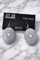 Jeff Lieb Blue Marble Statement Earrings-0067