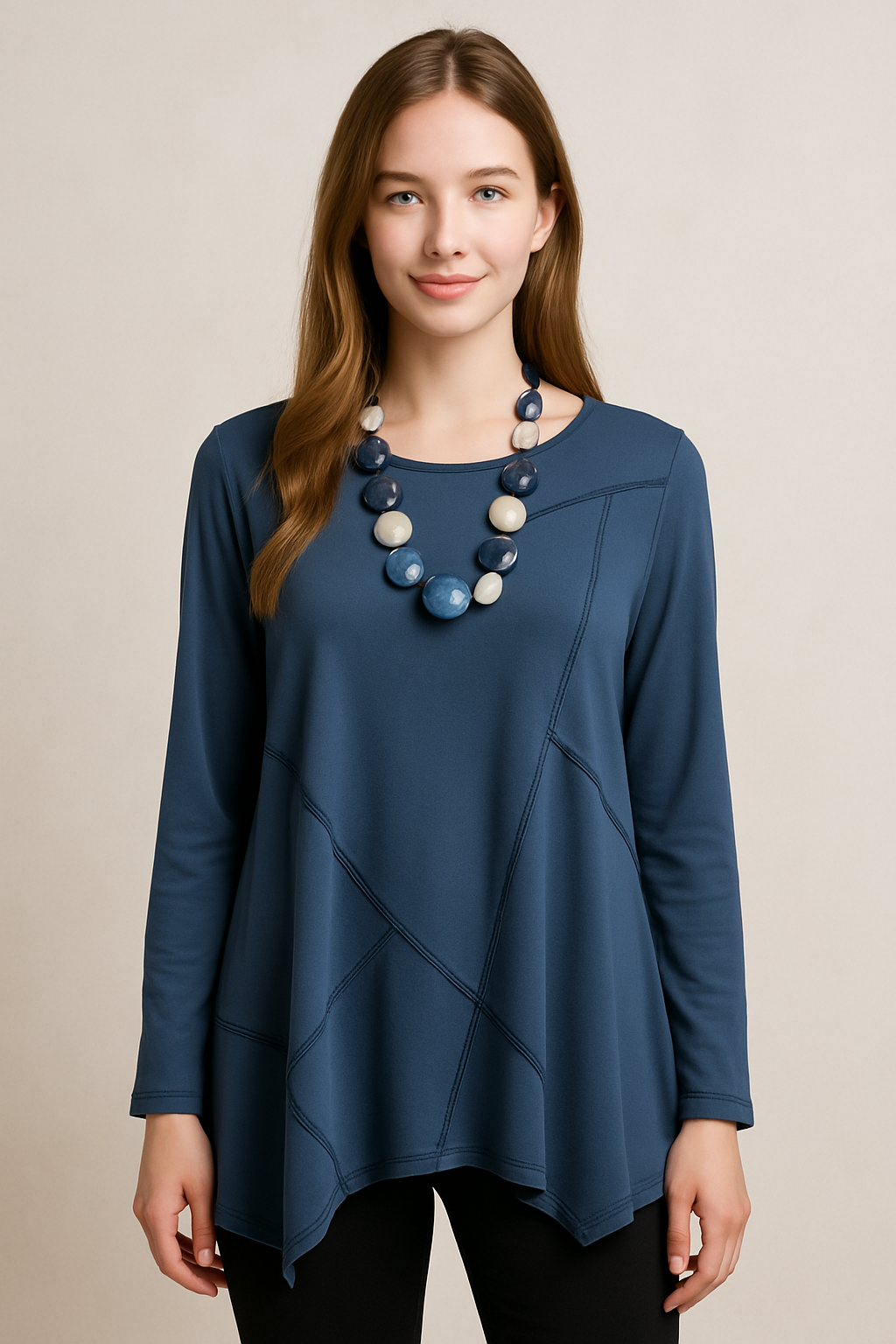 IC Collection Stitched Tunic-IC-2749T