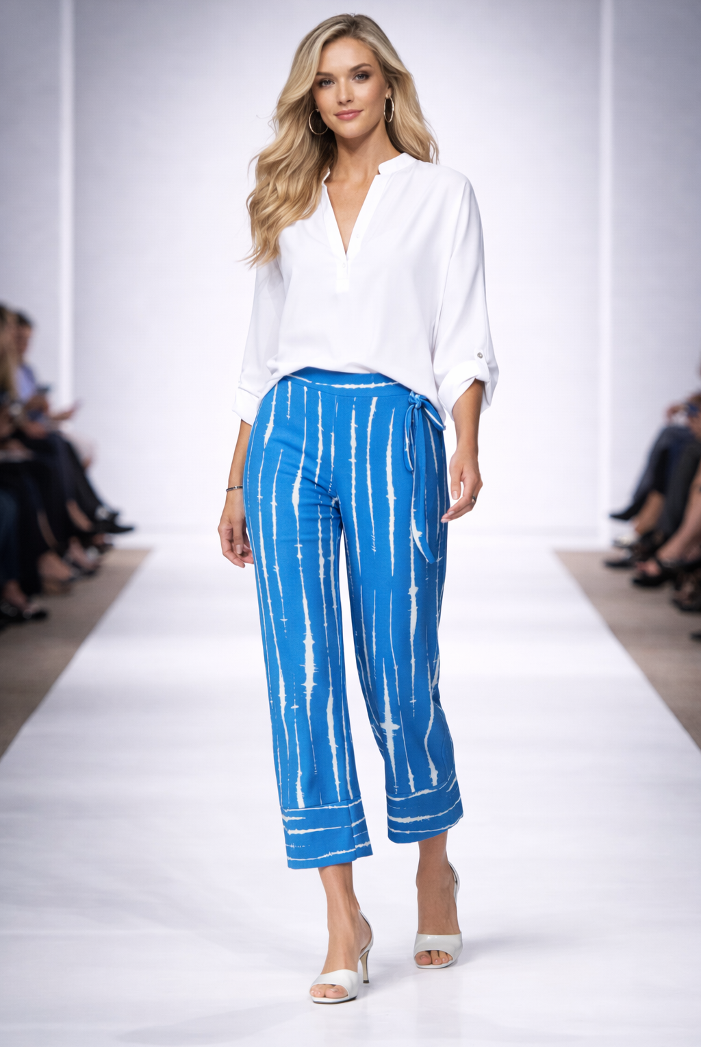 Joseph Ribkoff Abstract Print Wide Leg Pants Style | Unique Apparel USA