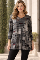 Sun Kim Del Ray Print Tunic-SK176P